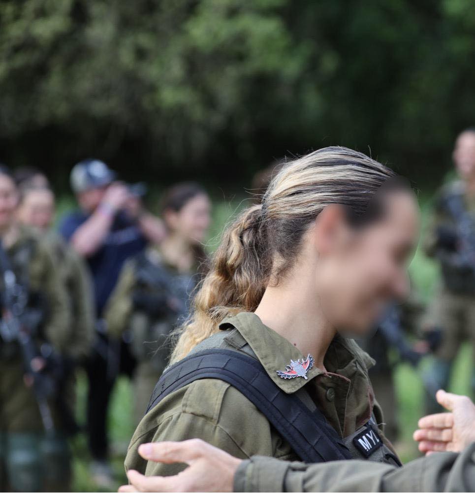תושבת היישוב שסיימה מסלול קרבי ביהלם